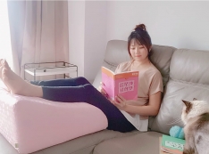【推薦】【獨家專利.格蕾莎抬腿枕】女人我最大推薦┃久站久坐雙腿保養-省錢又健康的美腿曲線!